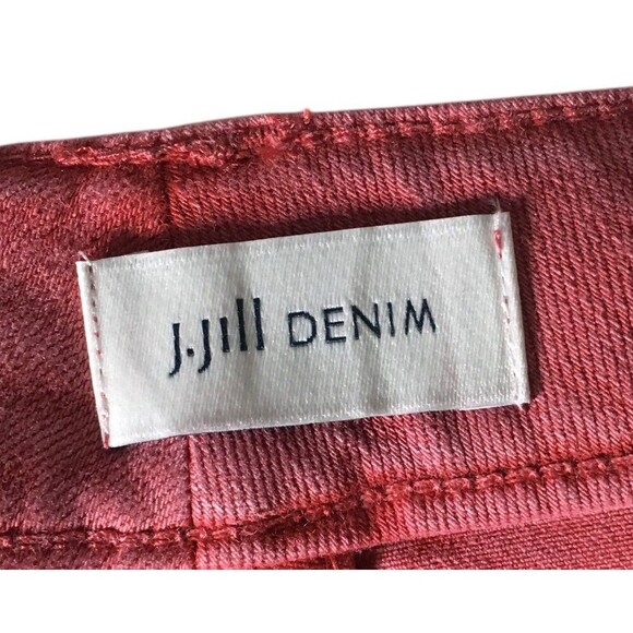 J Jill Denim Jeans Women's Size 28 W Cherry Red Authentic Fit Cropped - Picture 6 of 9